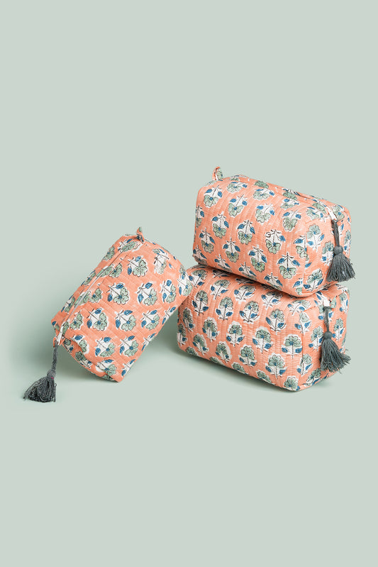 Bahaara Quilted Pouches (Set of 3)