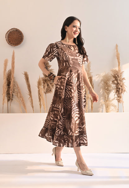 Mocha Mirage Dress