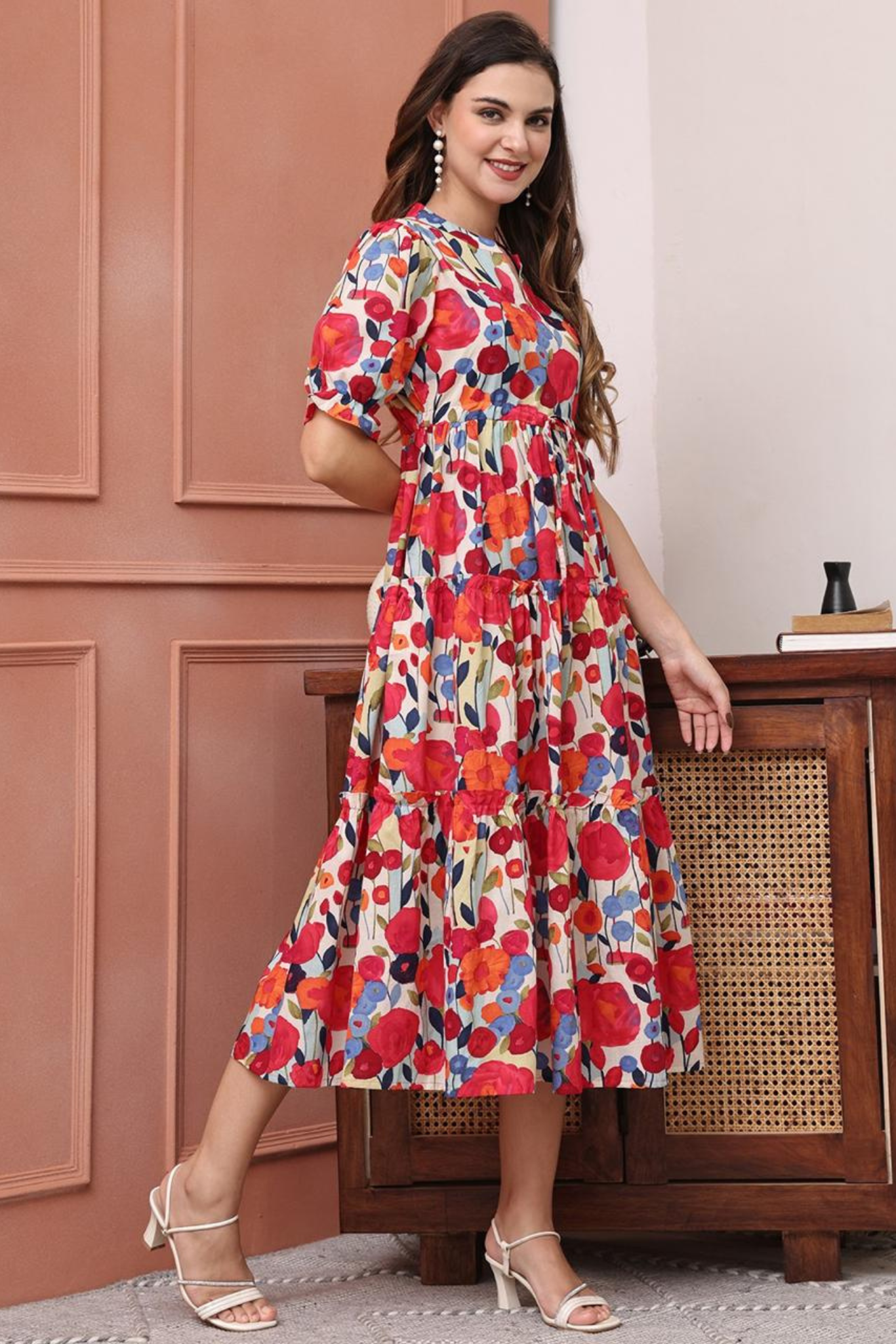 Floral Fit and Flare Dress