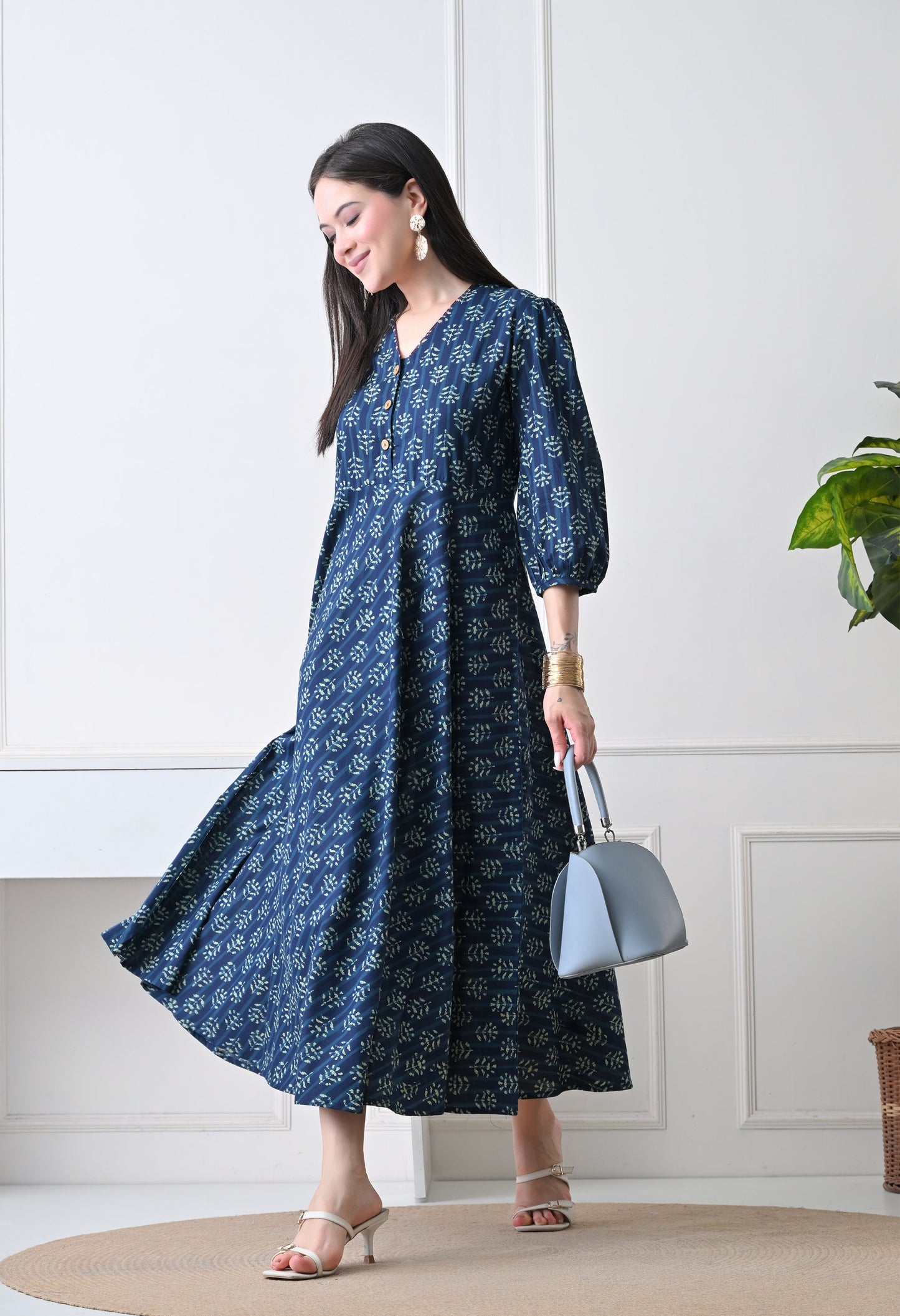 Bagru Block Dress