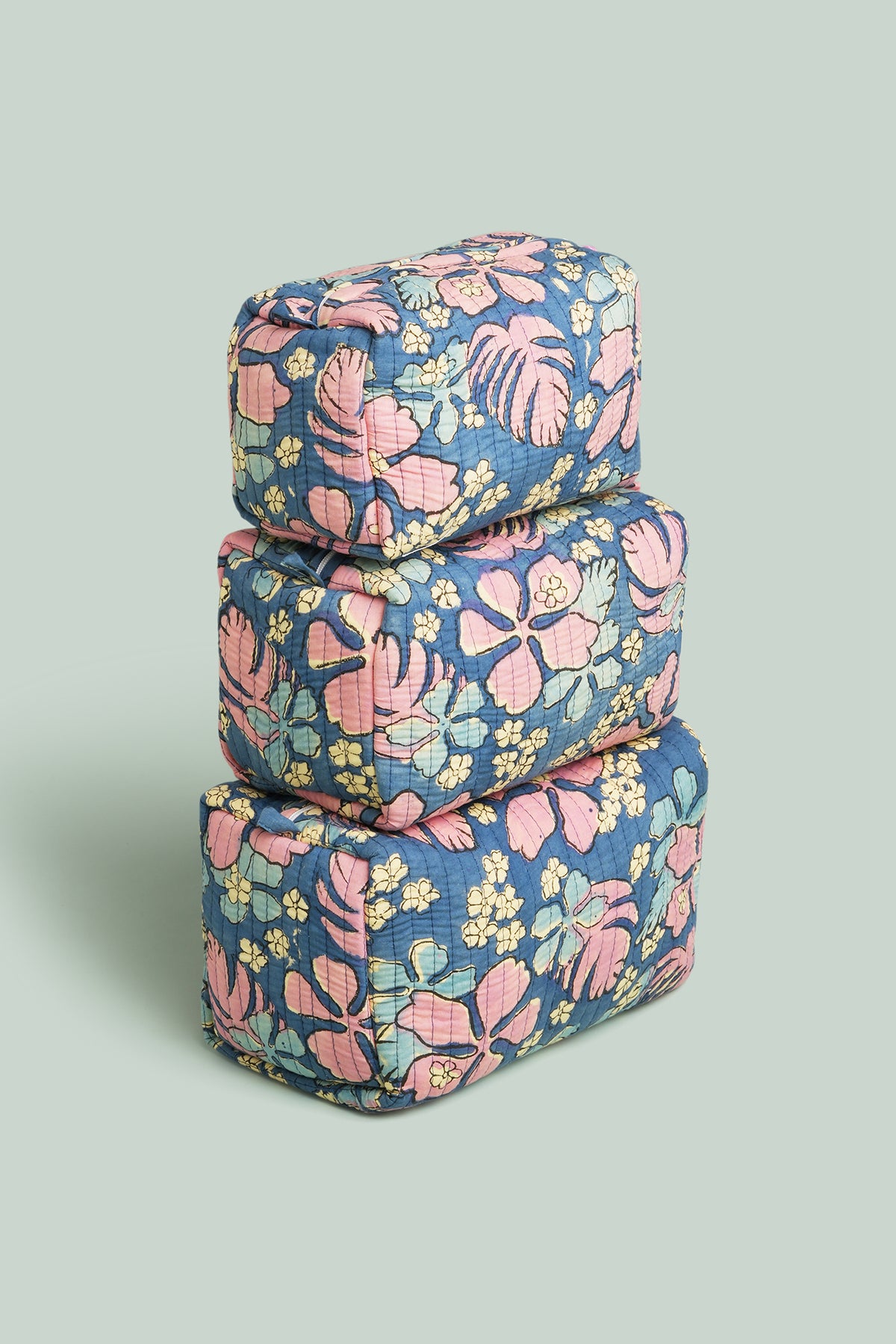 Neel Kamal Quilted Pouches (Set of 3)