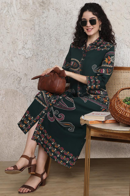 Foresta A-Line Midi Dress