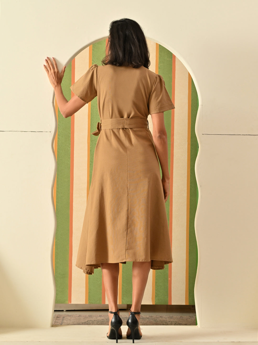 Mocha Wrap Dress
