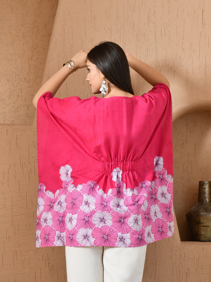 Flower Bunch Kaftan Tunic