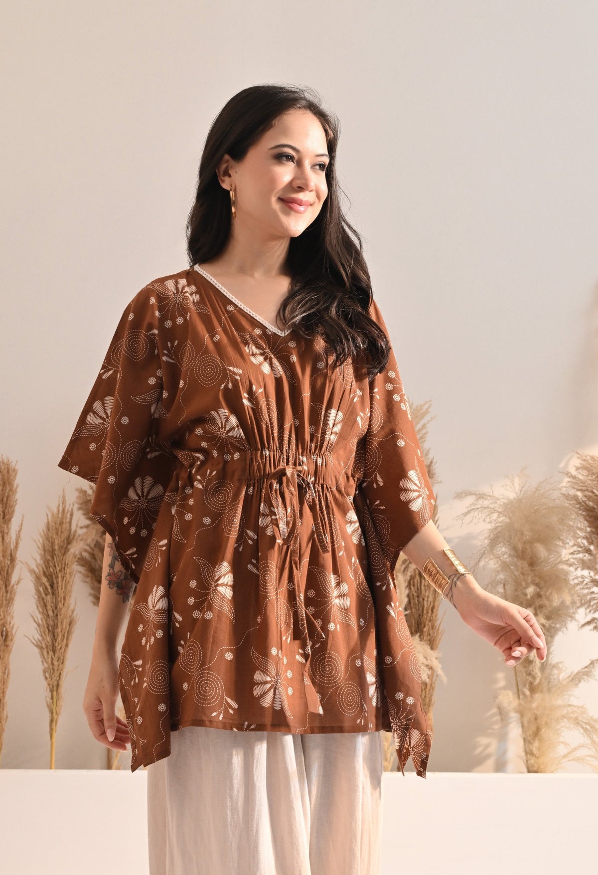 Cinnamon Kaftan Top
