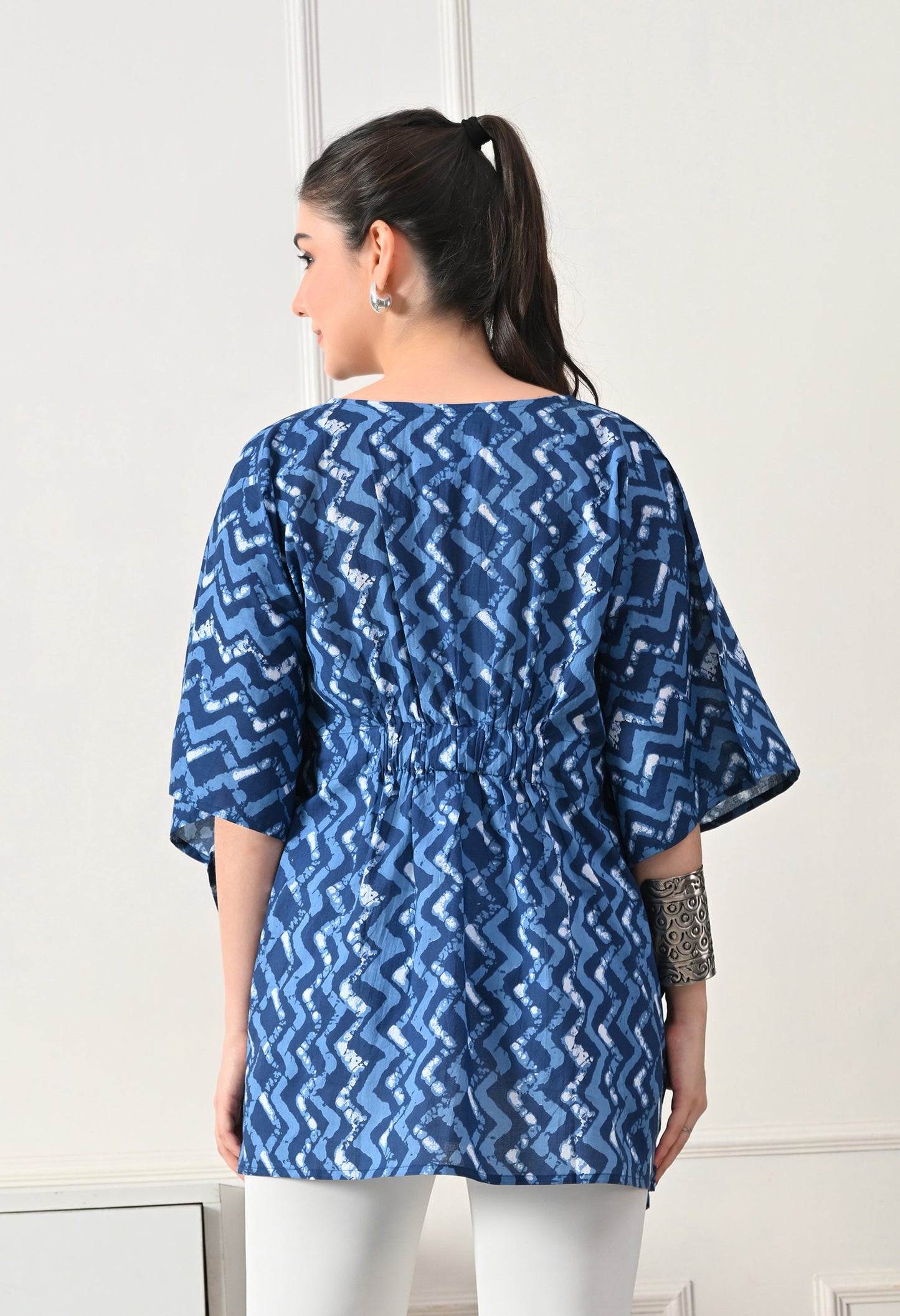 Blue Wave Kaftan Tunic