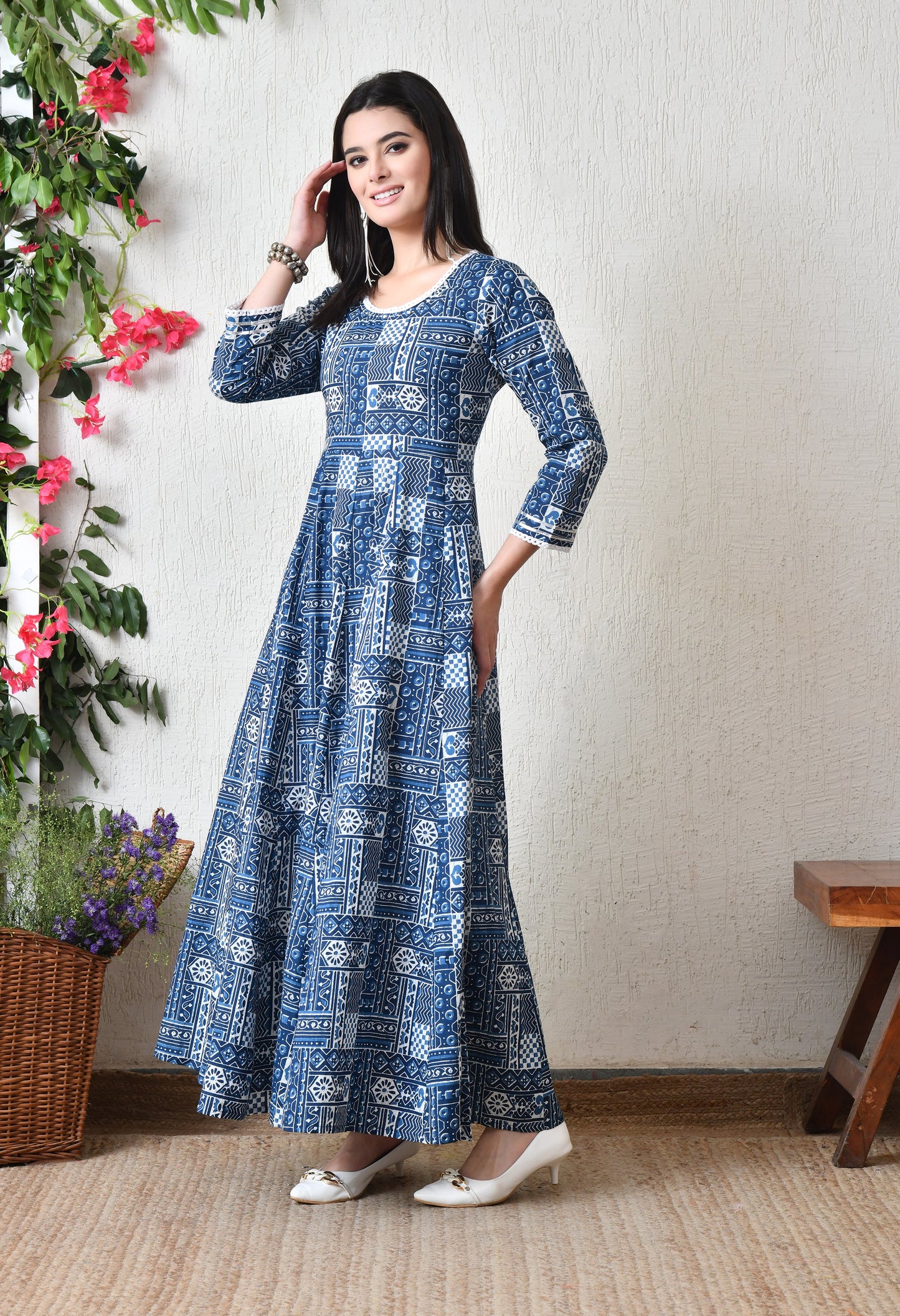 Indigo Play Maxi Dress