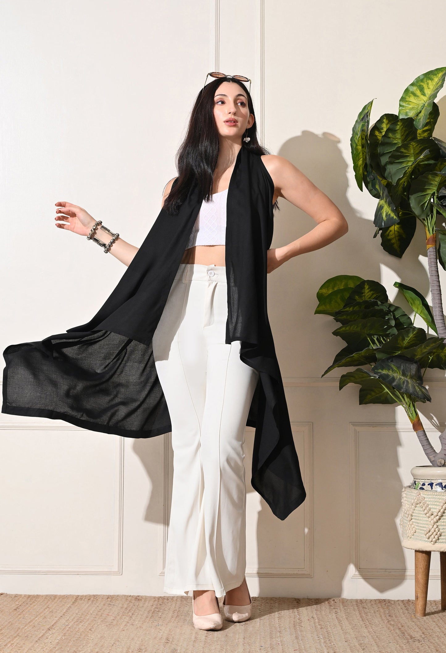 Black Long Shrug