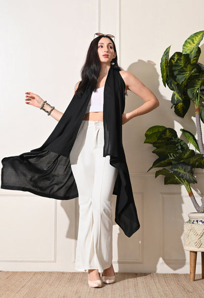 Black Long Shrug