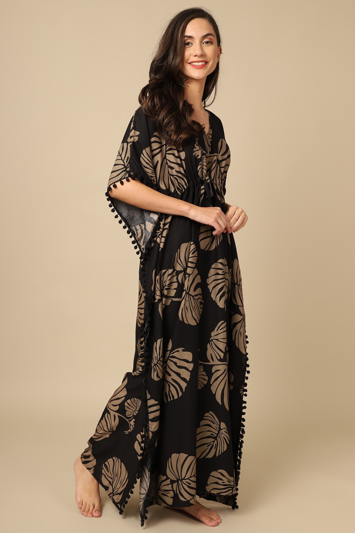Midnight Muse Kaftan Maxi Night Dress