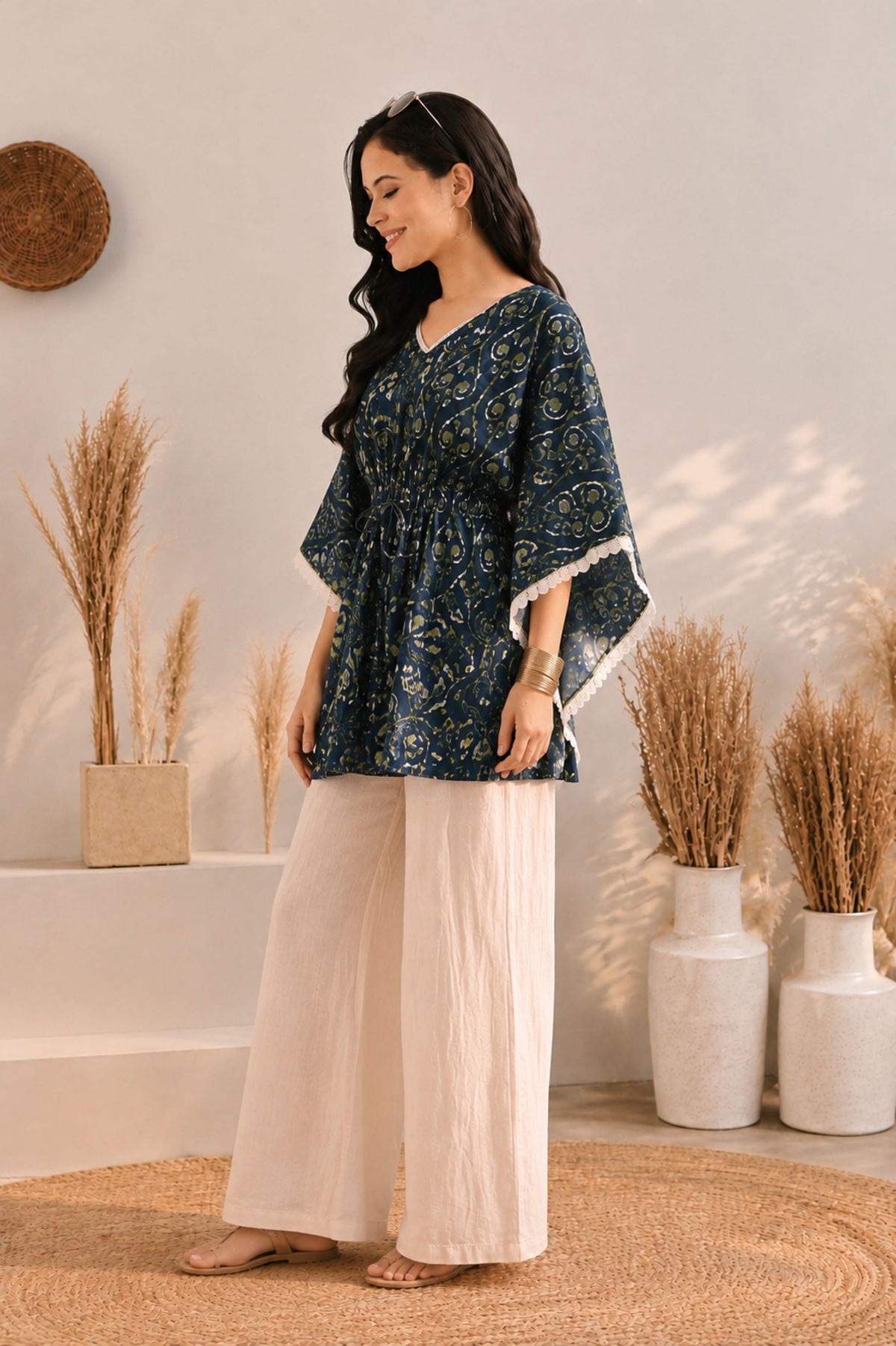 Ajrak Kaftan Top