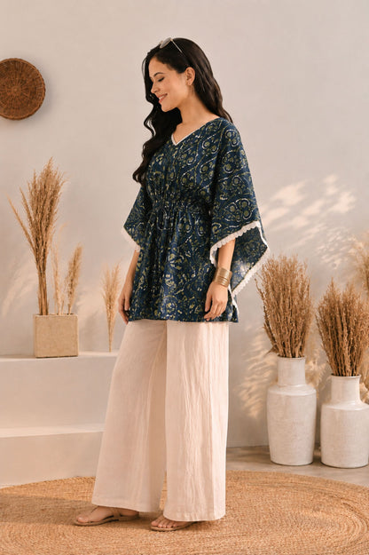 Ajrak Kaftan Top