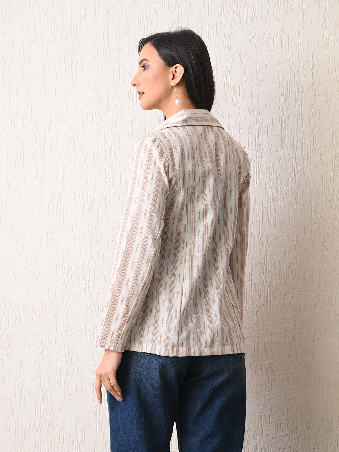 Linen Ikat Summer Jacket