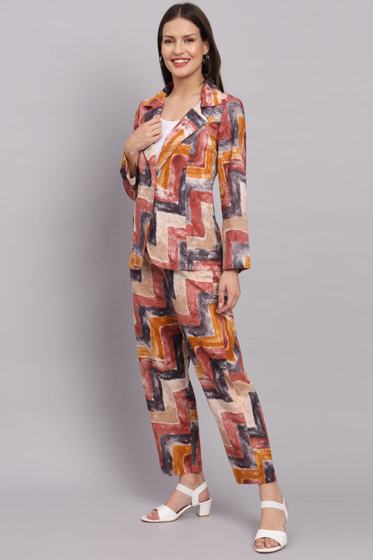 Multi colour Cotton Print Co-ord Set