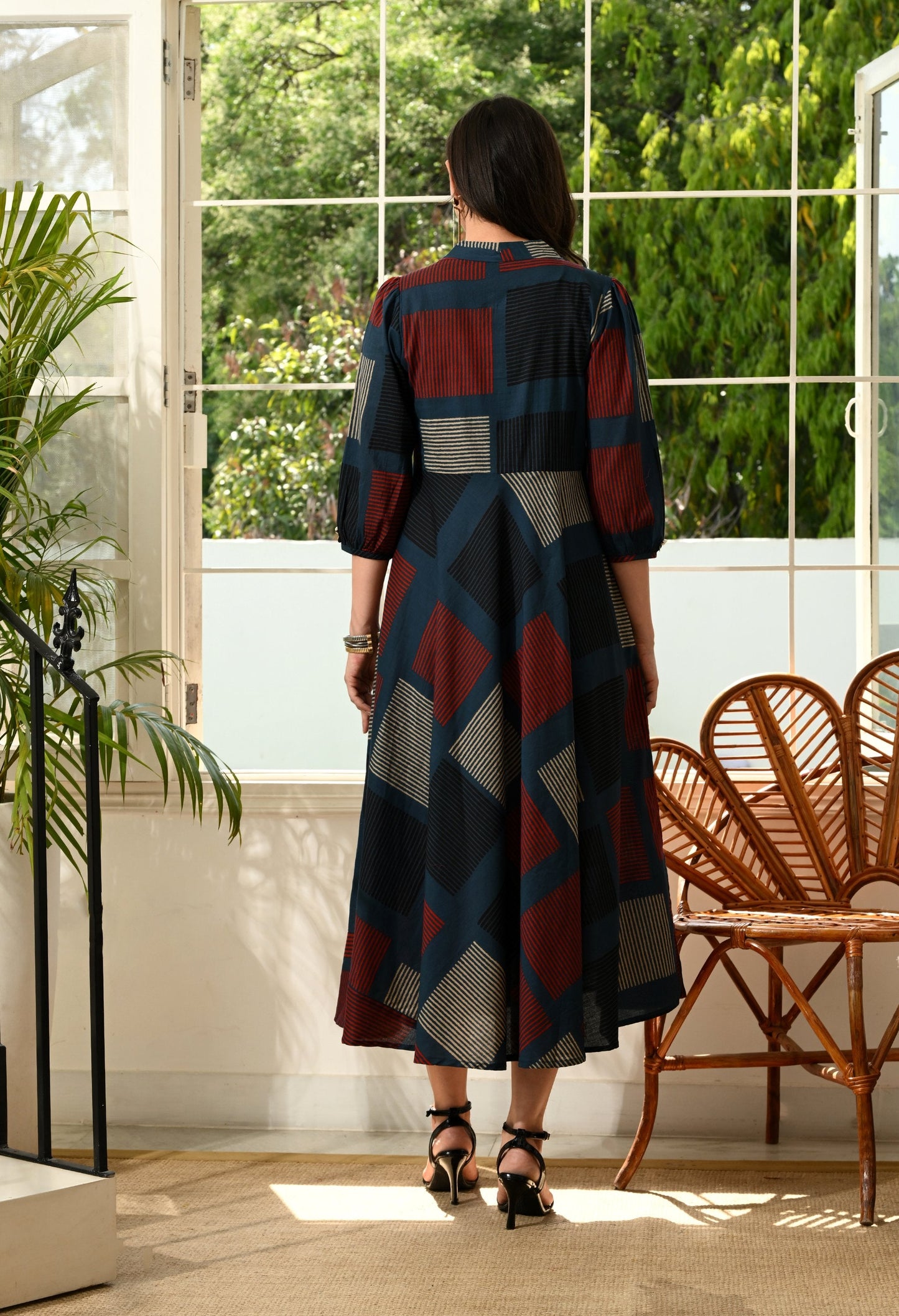 Burnt Flare Dress
