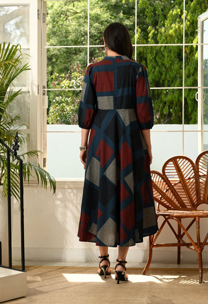 Burnt Flare Dress