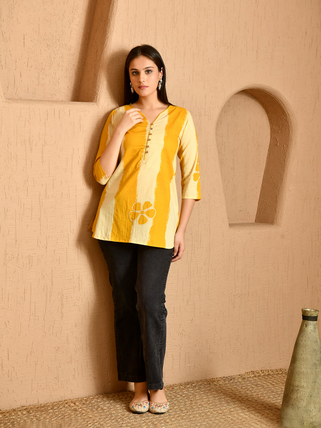 Yellow Flower Tunic