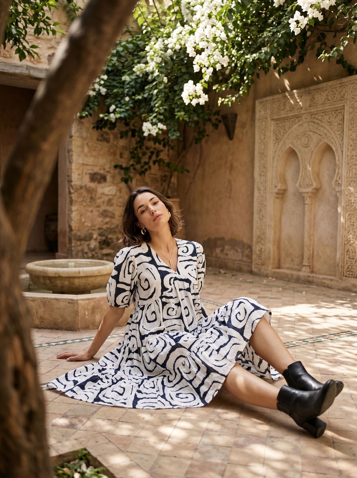 Maze Flare Dress