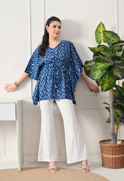 Blue Wave Kaftan Tunic