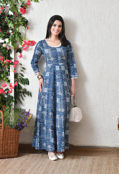 Indigo Play Maxi Dress