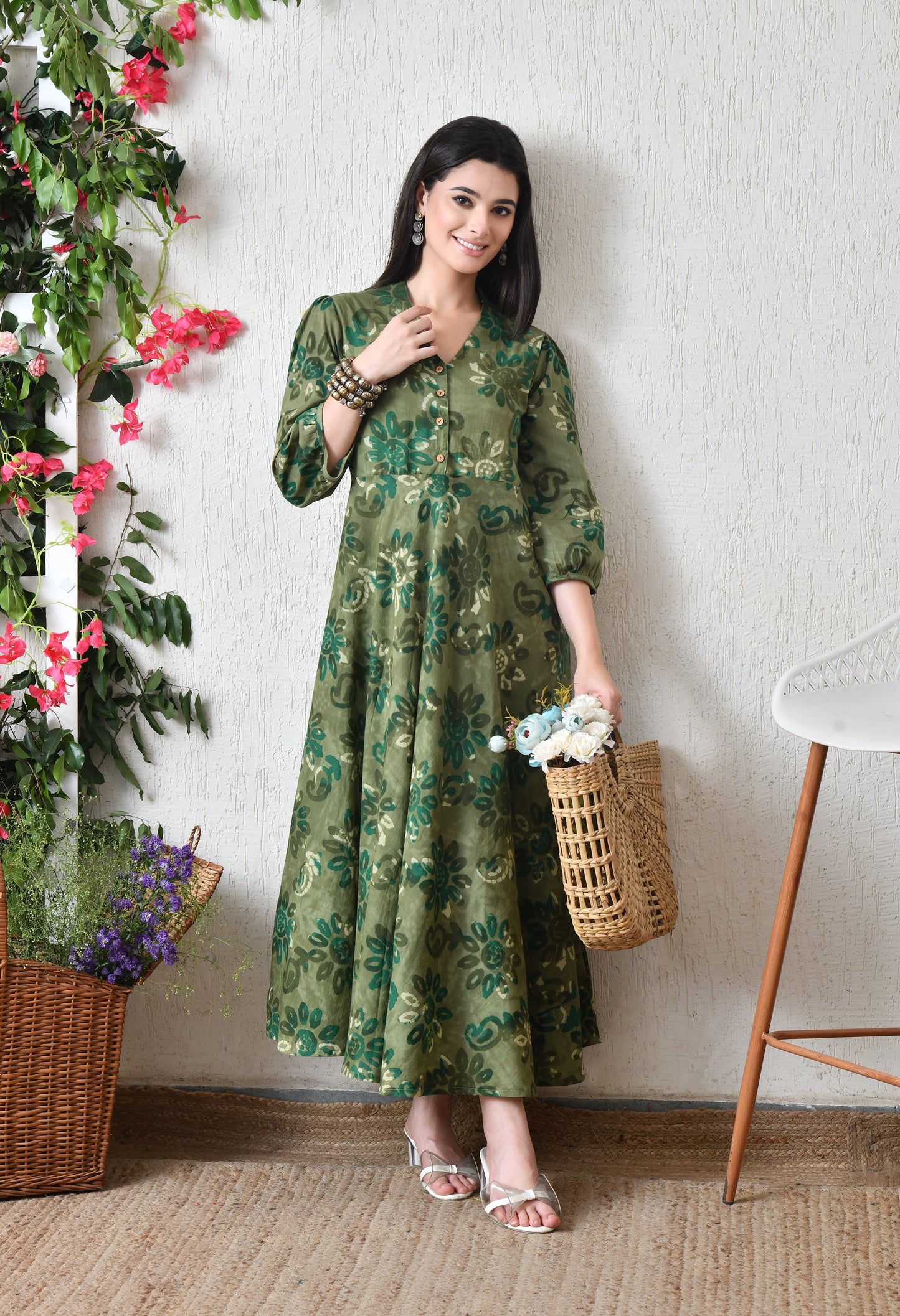 Flowing Leaves Dress