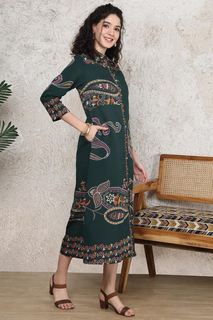 Foresta A-Line Midi Dress