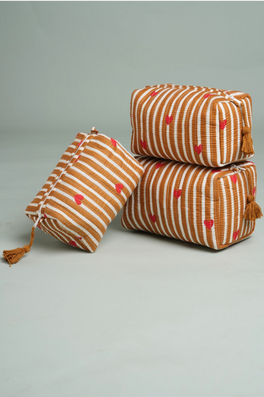 Chocolaty Love Quilted Pouches (Set of 3)