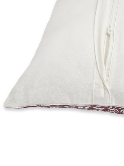 Espresso Wine Cushion Cover - Block Printed - Ayuda Homes