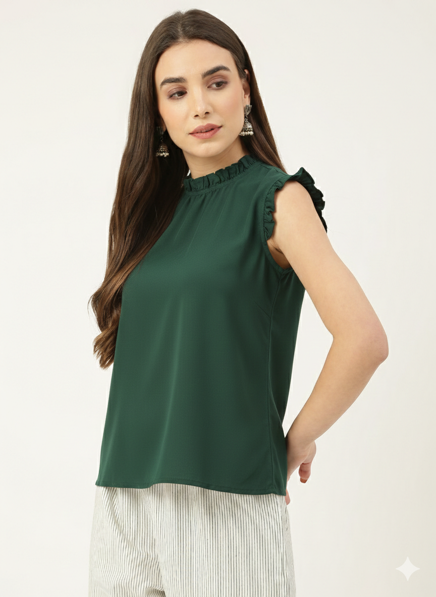 Forest Turtleneck Top