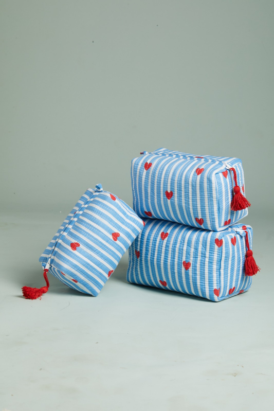 Blueberry Love Quilted Pouches (Set of 3)