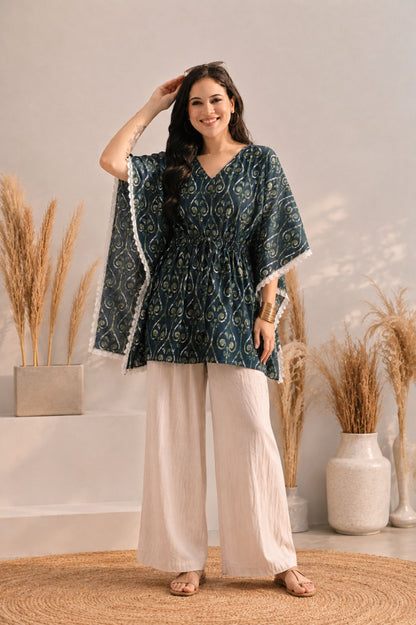 Ajrak Kaftan Top