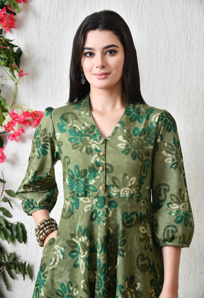 Flowing Leaves Dress