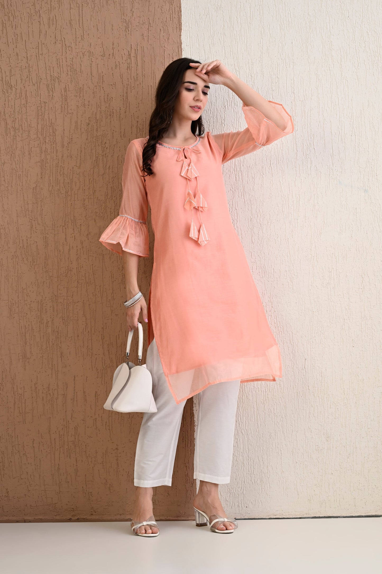 Oyster Kurta Pant Set