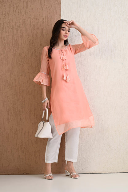 Oyster Kurta Pant Set