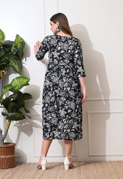 Black Bamboo Dress