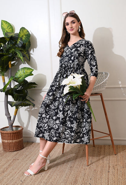 Black Bamboo Dress
