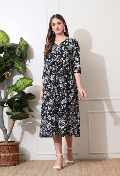 Black Bamboo Dress