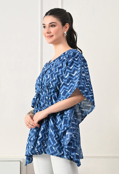 Blue Wave Kaftan Tunic