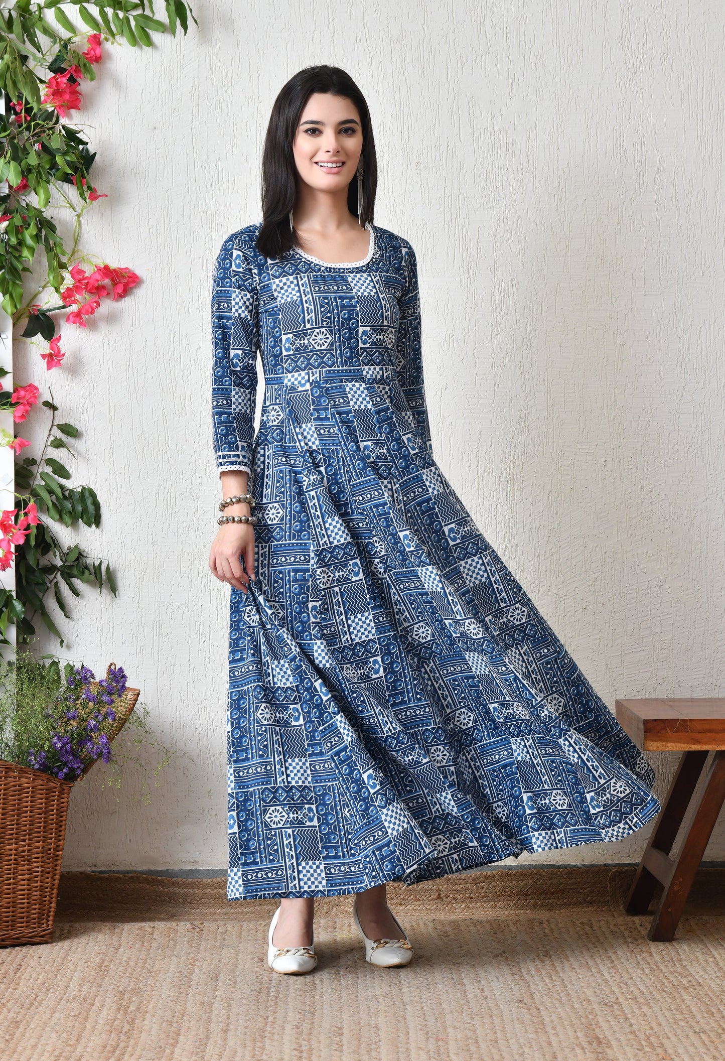 Indigo Play Maxi Dress