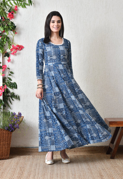 Indigo Play Maxi Dress
