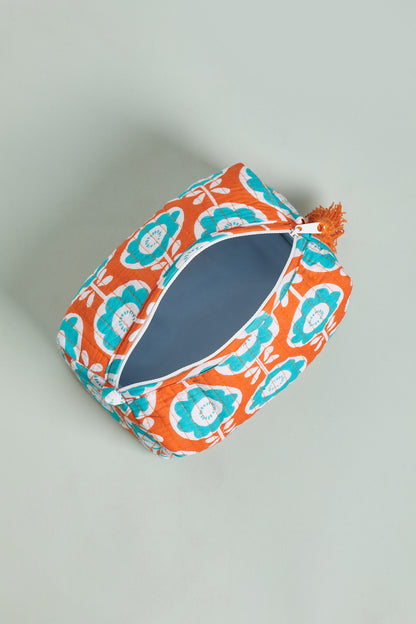 Phoolwari Pop Quilted Pouches (Set of 3)