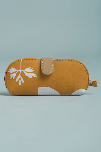 Golden Bloom Goggles Case