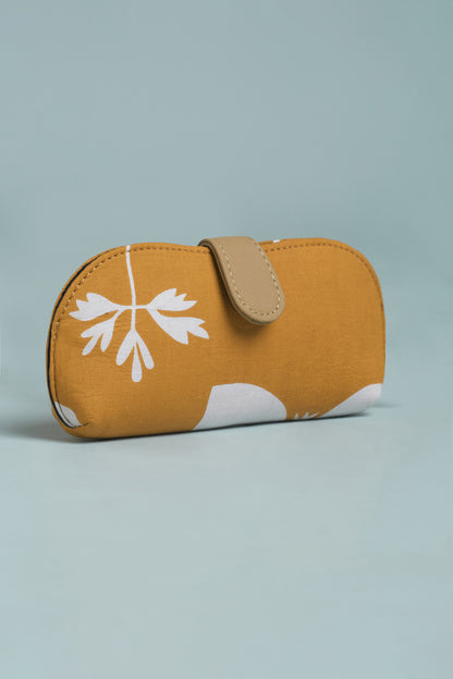 Golden Bloom Goggles Case