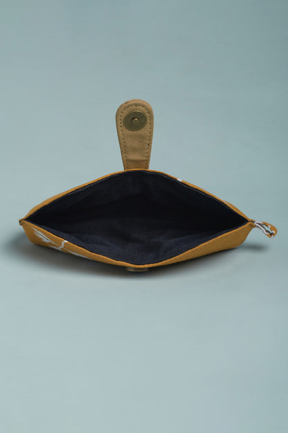 Golden Bloom Goggles Case