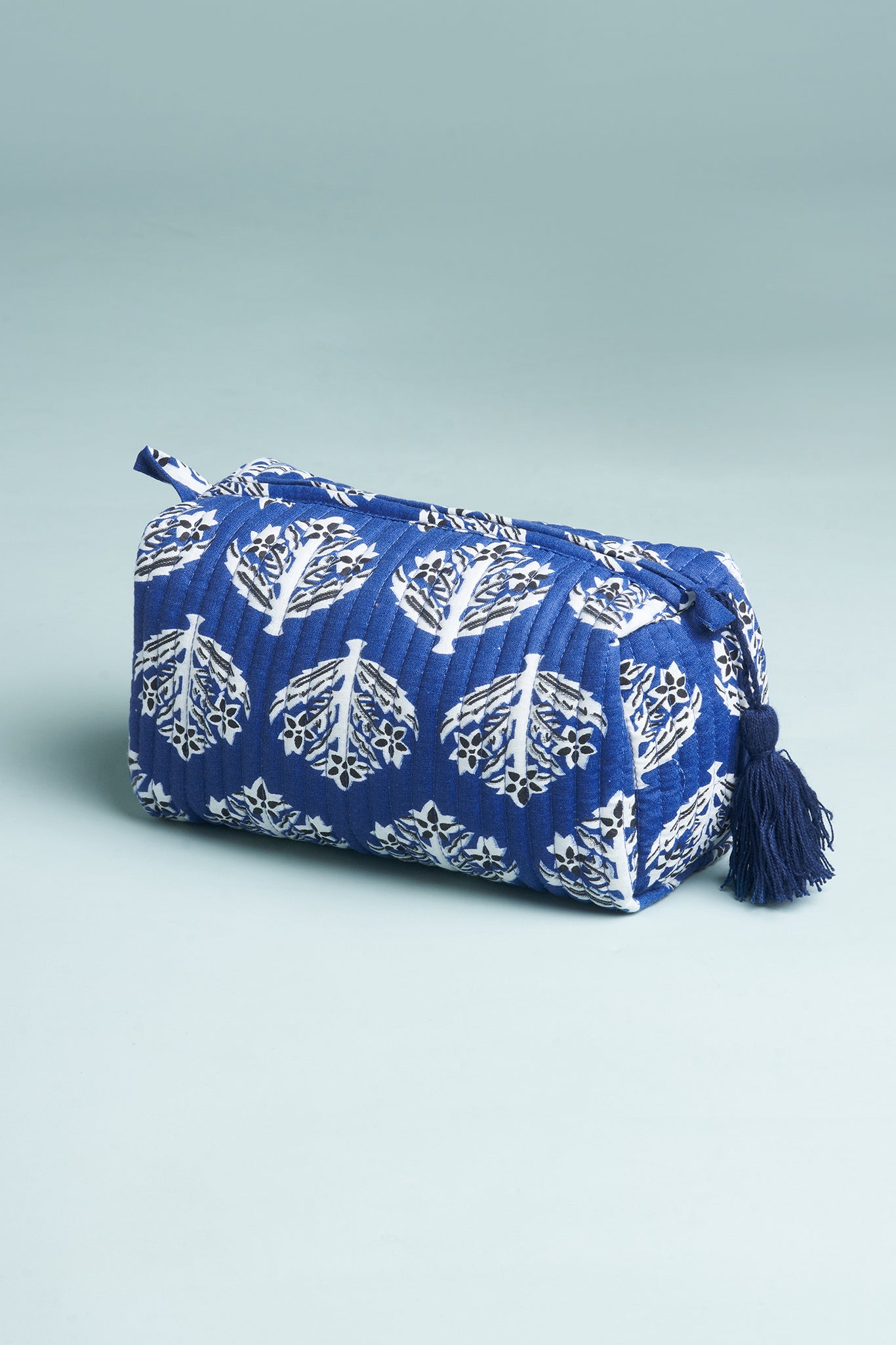 Indigo Aura Quilted Pouches (Set of 3)