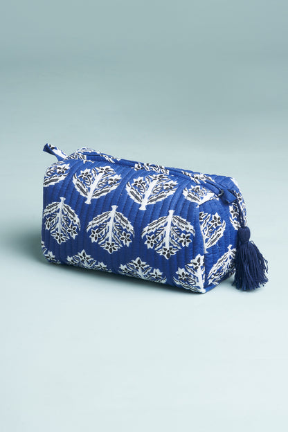 Indigo Aura Quilted Pouches (Set of 3)