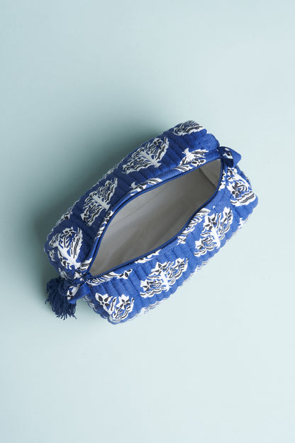 Indigo Aura Quilted Pouches (Set of 3)