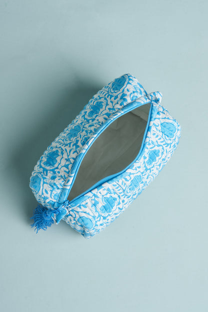 Aarohi Sky Quilted Pouches (Set of 3)