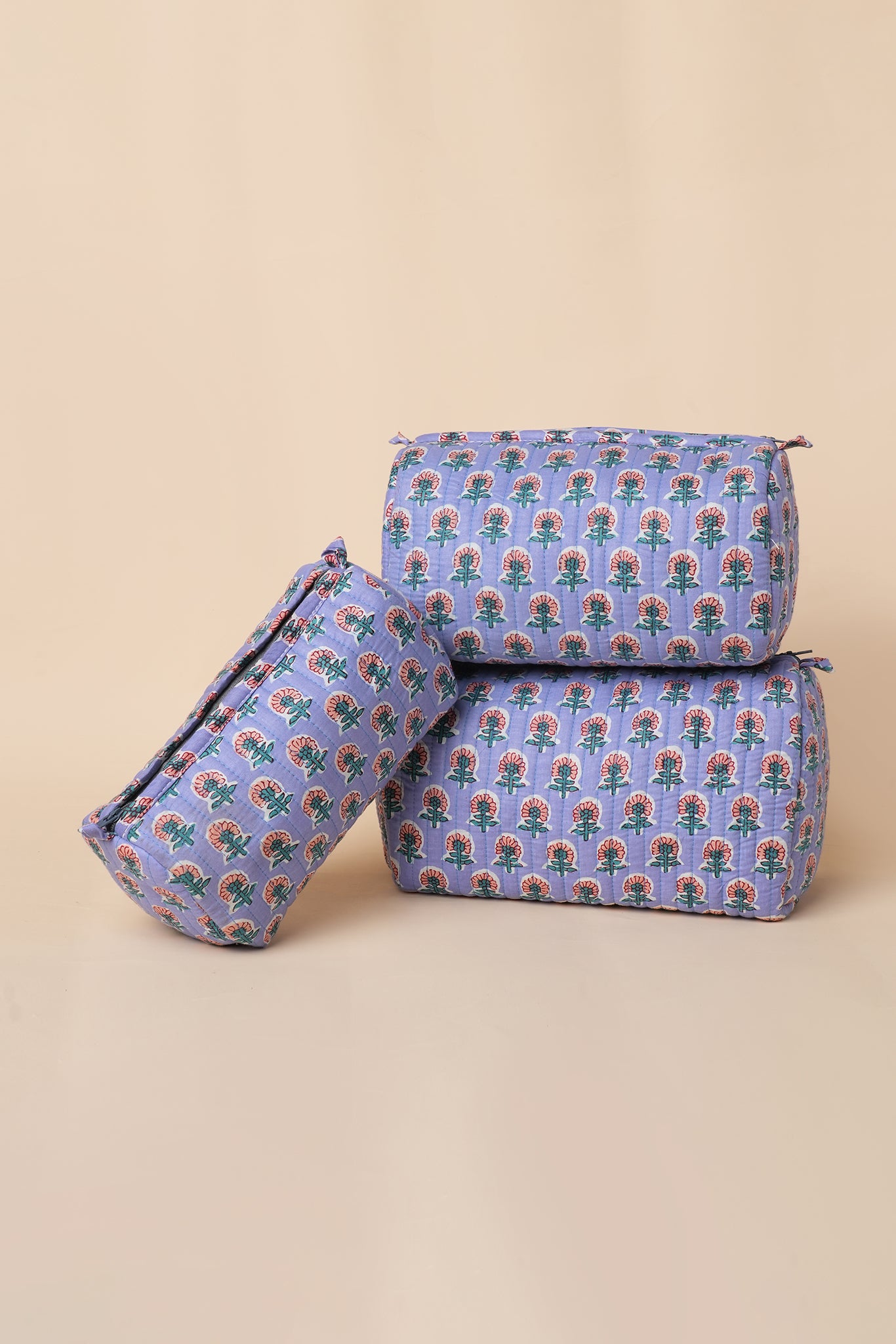 Rangrez Quilted Pouches (Set of 3)