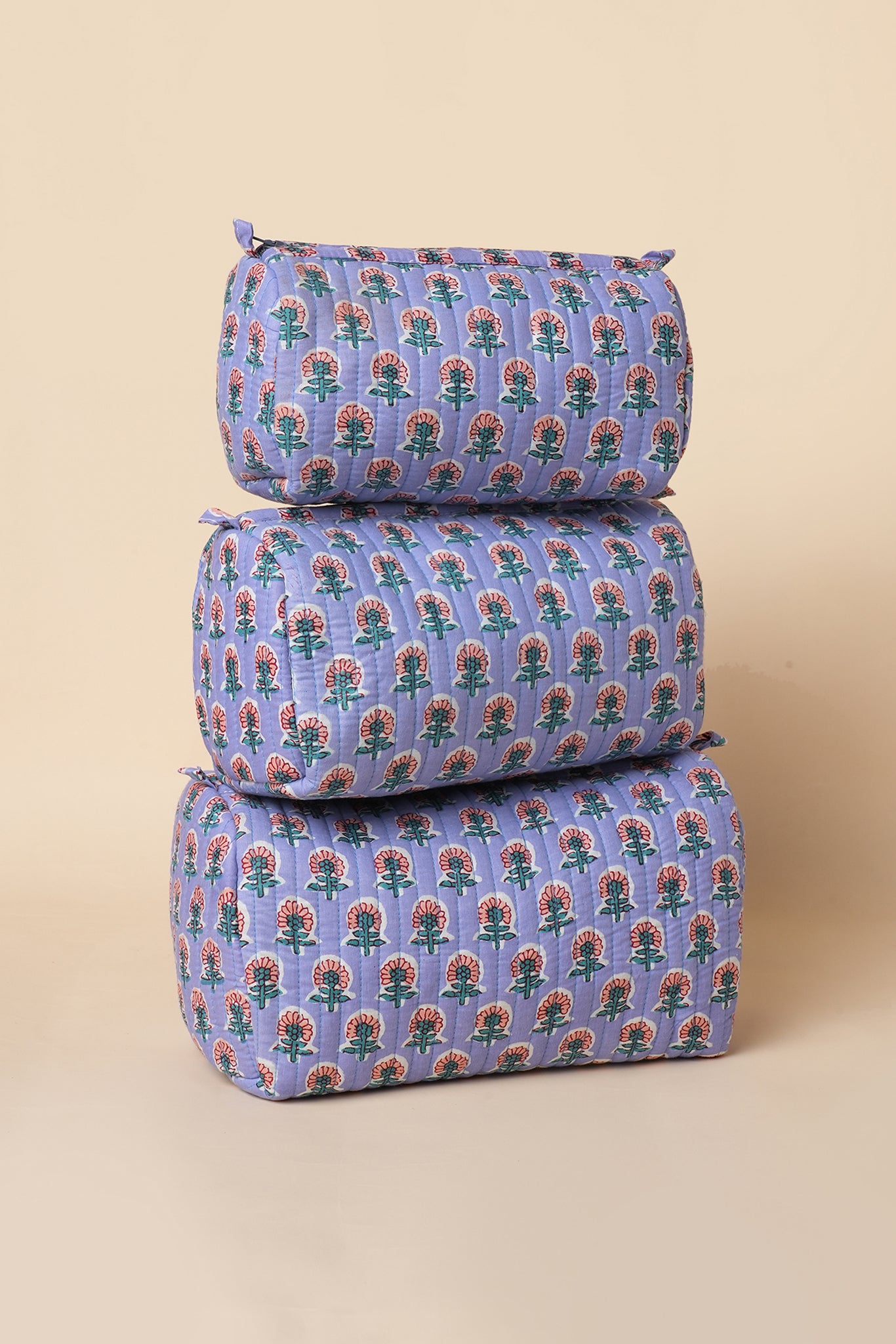 Rangrez Quilted Pouches (Set of 3)